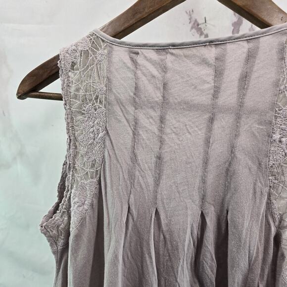 Anthropologie Top Womens Medium Purple Tank Lavender Meadow Rue - Picture 7 of 11